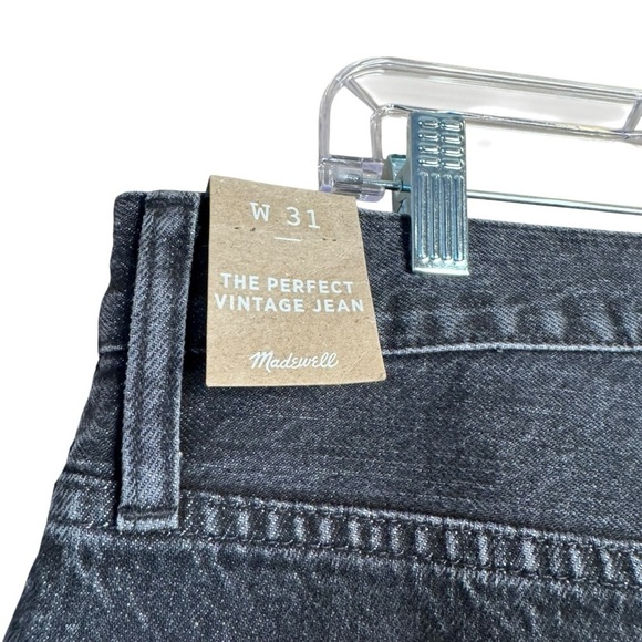 NWT Madewell The Perfect Vintage Jean in Roxstone Wash: Knee-Rip Edition Size 31 - Picture 5 of 11